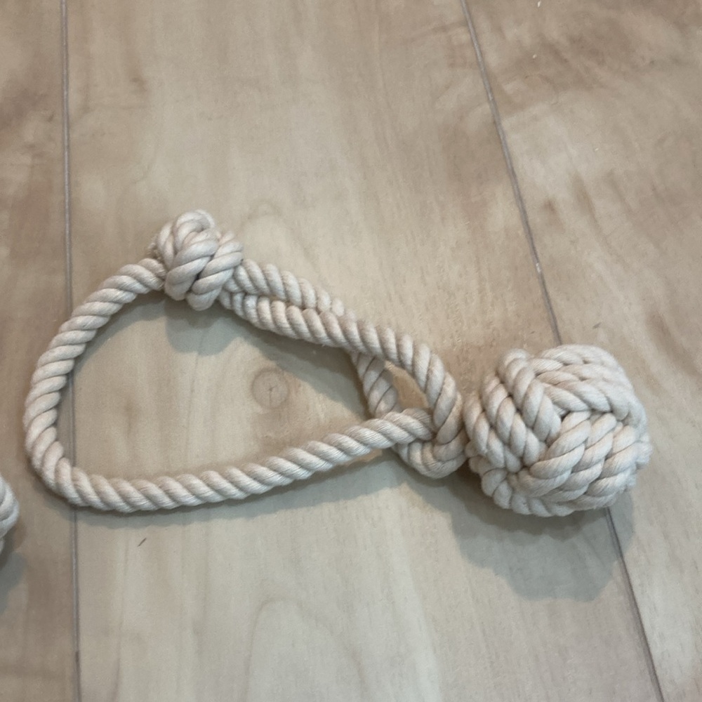 Set of 4 braided rope curtain tie backs - Picture 6 of 6